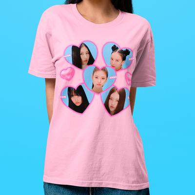 Camiseta Básica Meovv Hearts