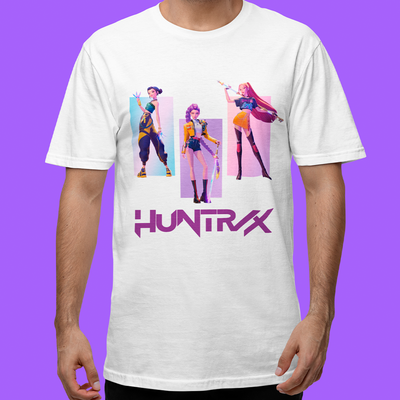 Camiseta Básica Kpop Demon Hunters Huntrix OT3