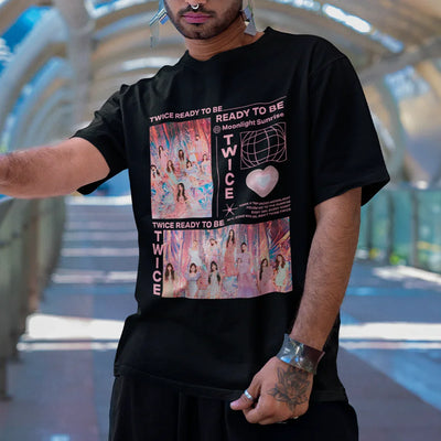 Camiseta Básica Twice Ready To Be Aesthetic