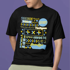 Camiseta Básica TXT Collage Design