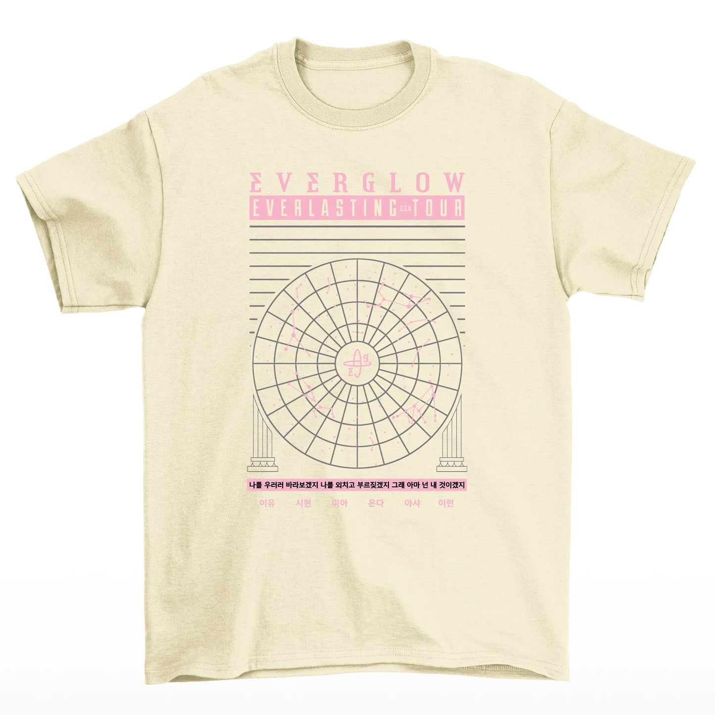 Camiseta Básica Everglow Everlasting Tour - pérola