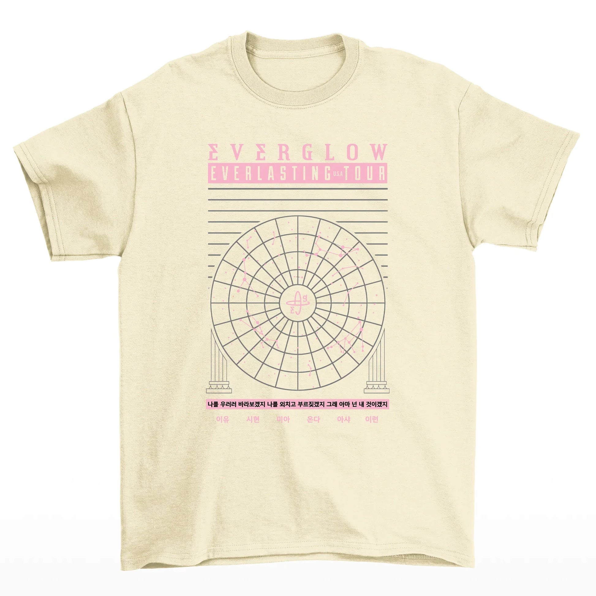 Camiseta Básica Everglow Everlasting Tour - pérola