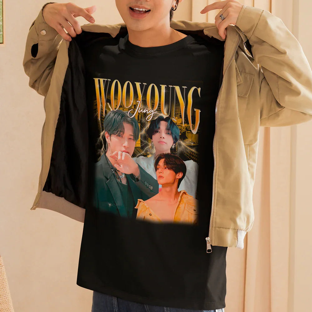 Camiseta Básica Ateez Wooyoung Graphic