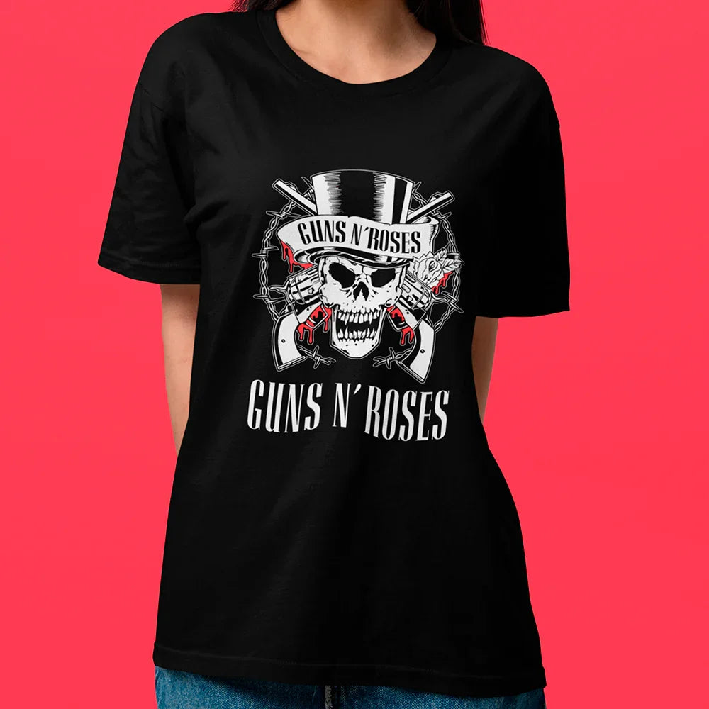 Camiseta Básica Guns N' Roses Graphic