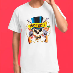 Camiseta Básica Guns N' Roses Rock Style