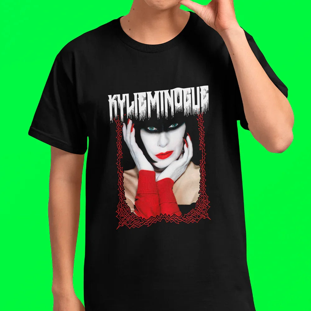 Camiseta Básica Kylie Minogue Metal Style
