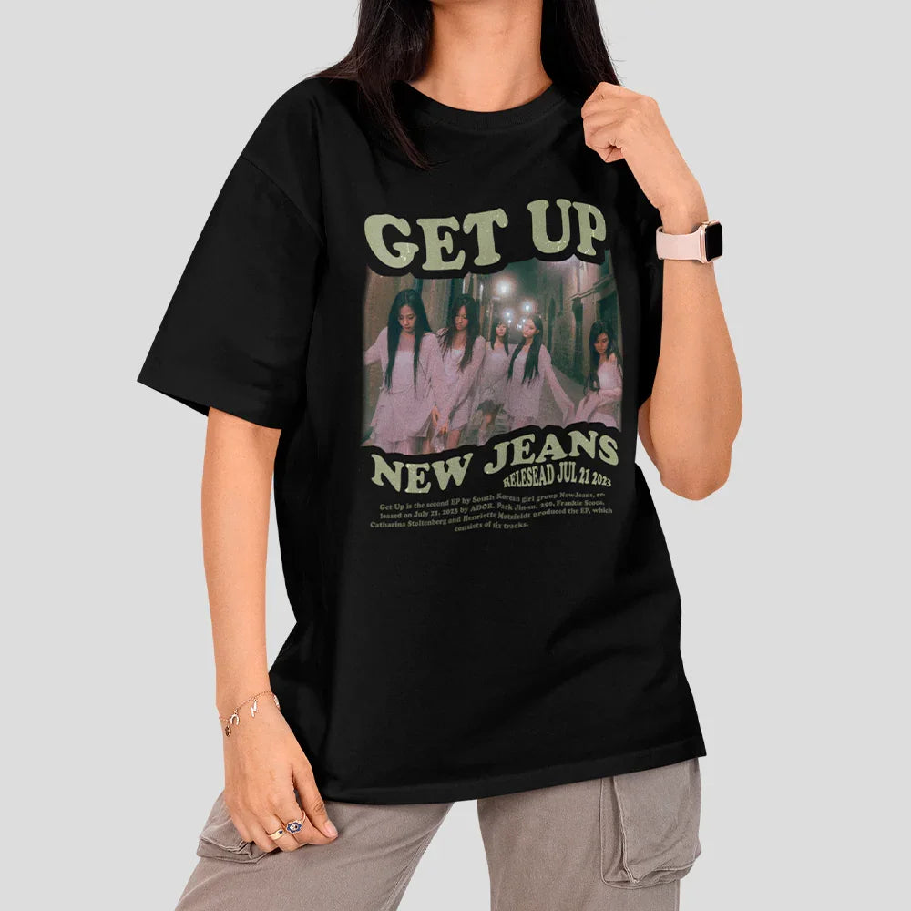 Camiseta Básica Get Up NewJeans