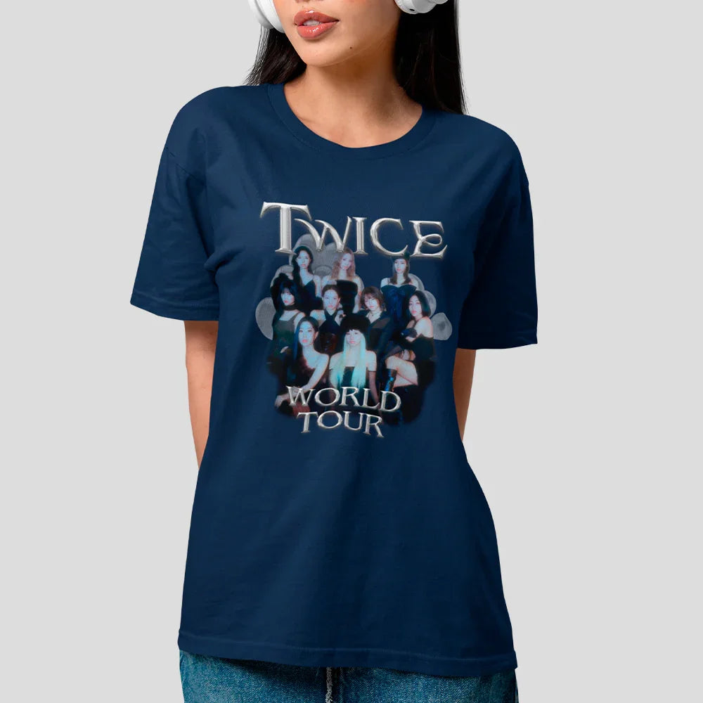 Camiseta Básica Twice World Tour