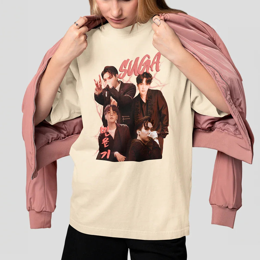 Camiseta Básica Suga BTS
