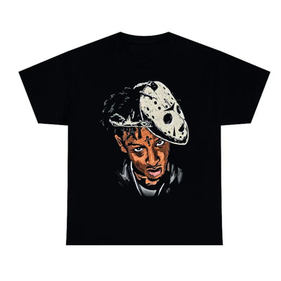 Camiseta Básica 21 Savage Vintage Style-PRETO