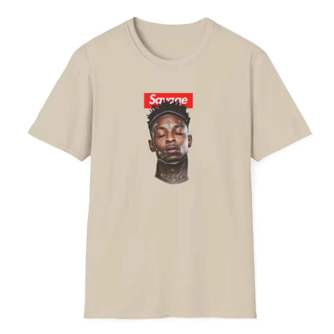 Camiseta Básica 21 Savage Supreme-PEROLA