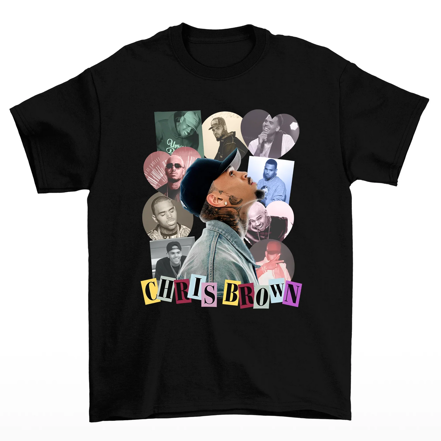 Camiseta Básica Chris Brown Collab Show- PRETO