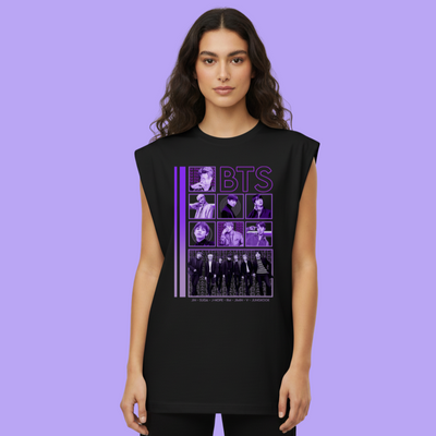 Regata Oversized BTS Integrantes Roxo