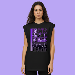 Regata Oversized BTS Integrantes Roxo