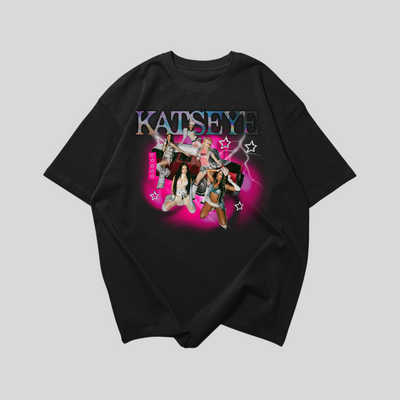 Camiseta Oversized Katseye Group Pinky Up