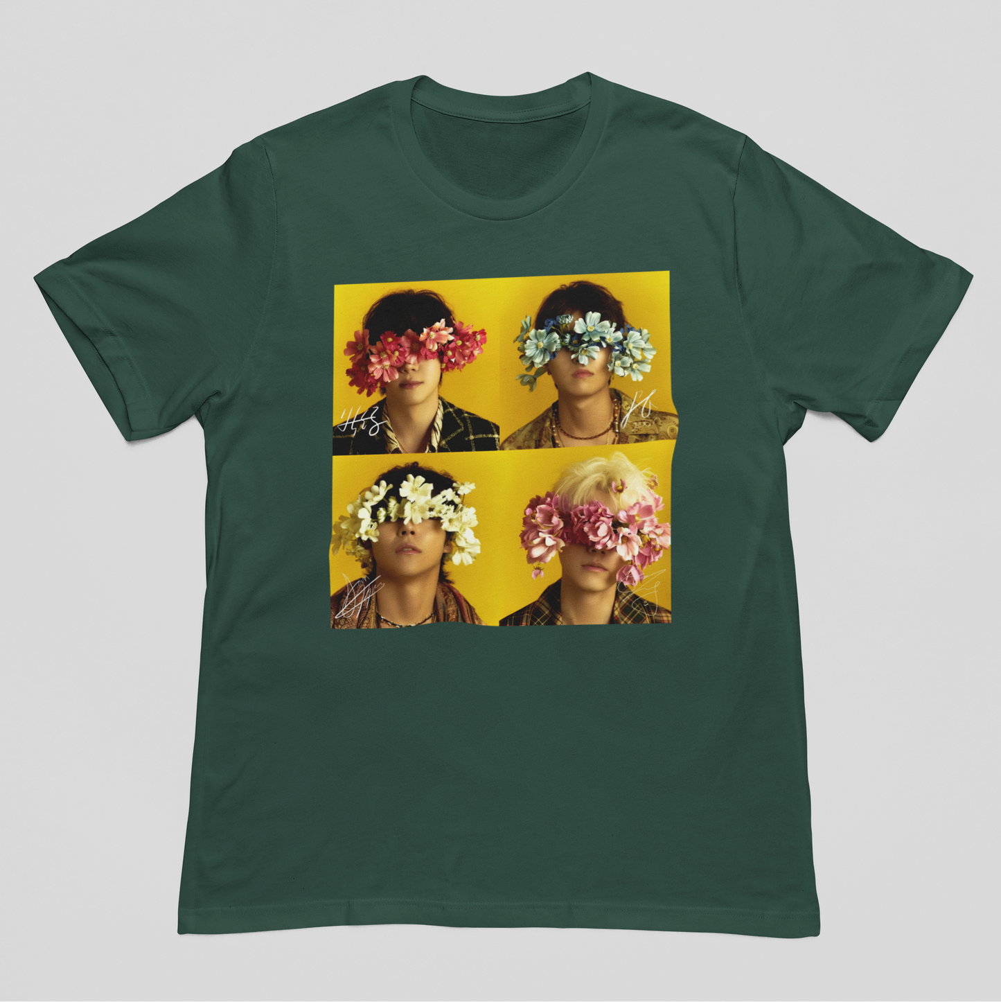 Camiseta Básica The Rose Flowers Collage
