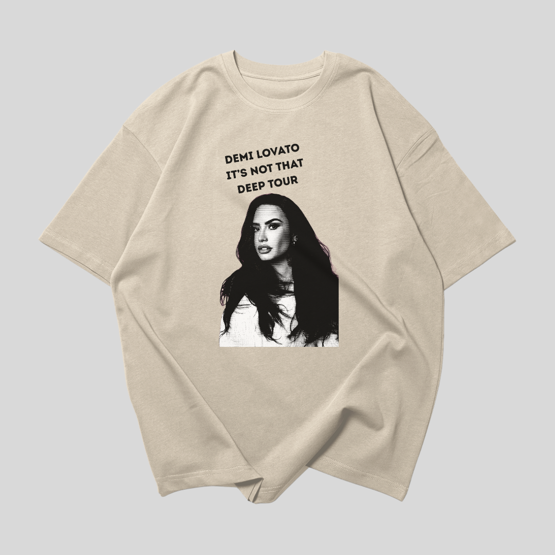 Camiseta Oversized Demi Lovato Halftone