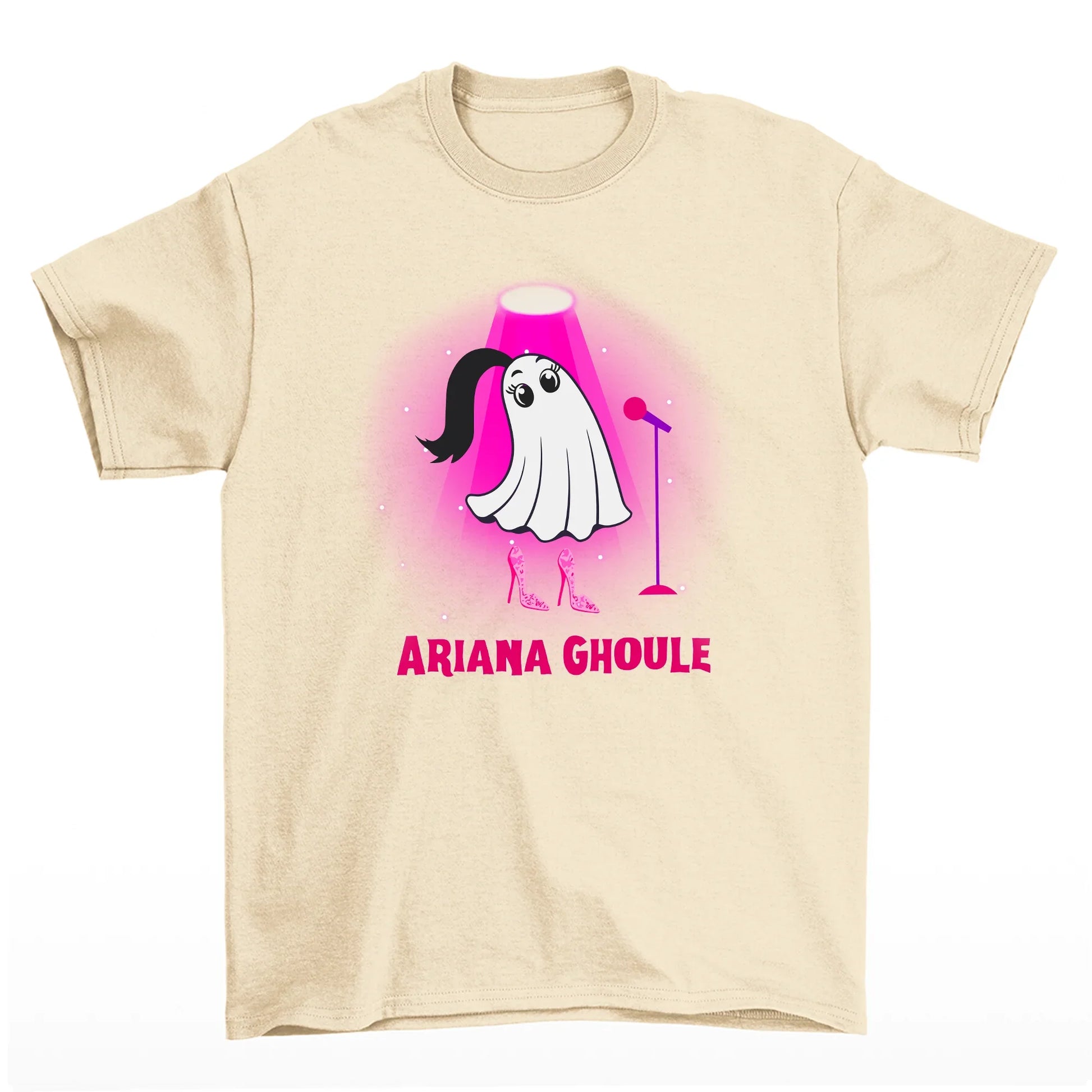 Camiseta Básica Halloween Ariana Grande Ghoule - Pérola
