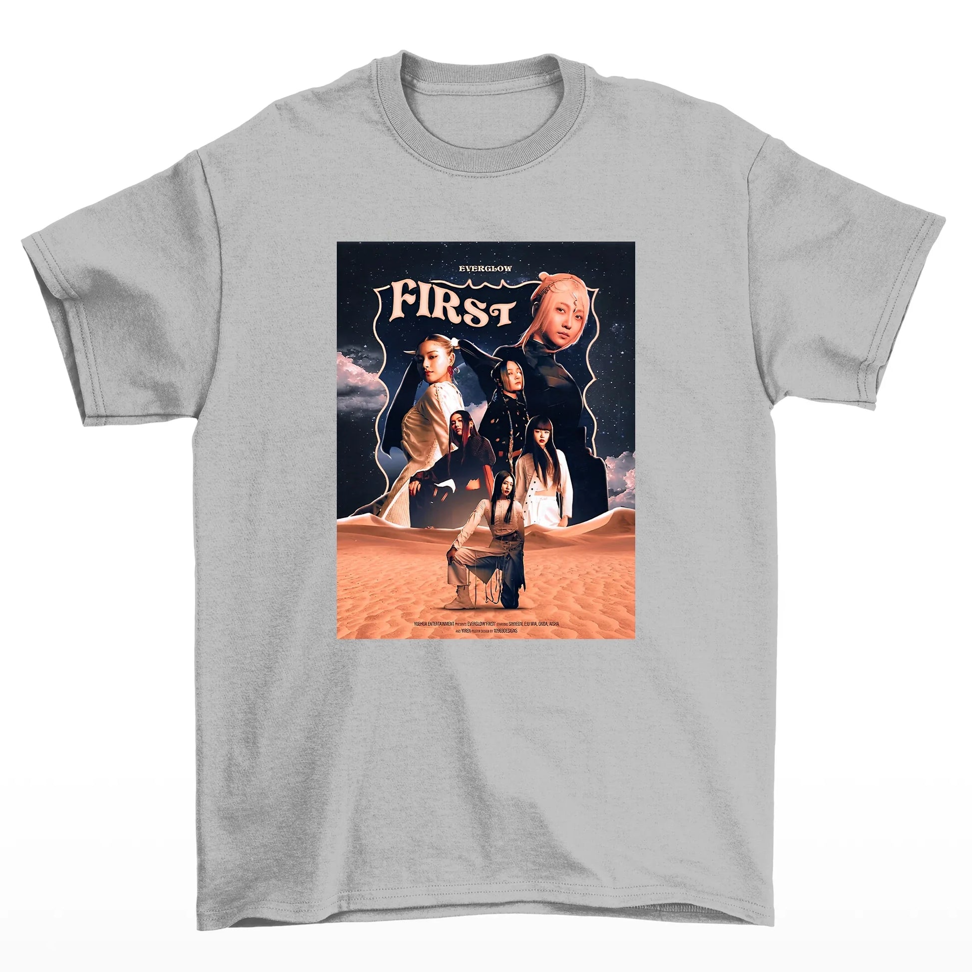 Camiseta Básica Everglow First Photo - cinza