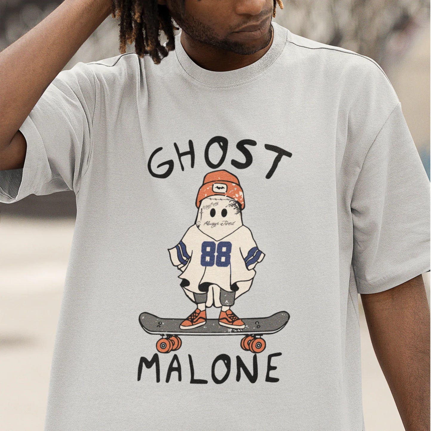 Camiseta Básica Halloween Ghost Malone