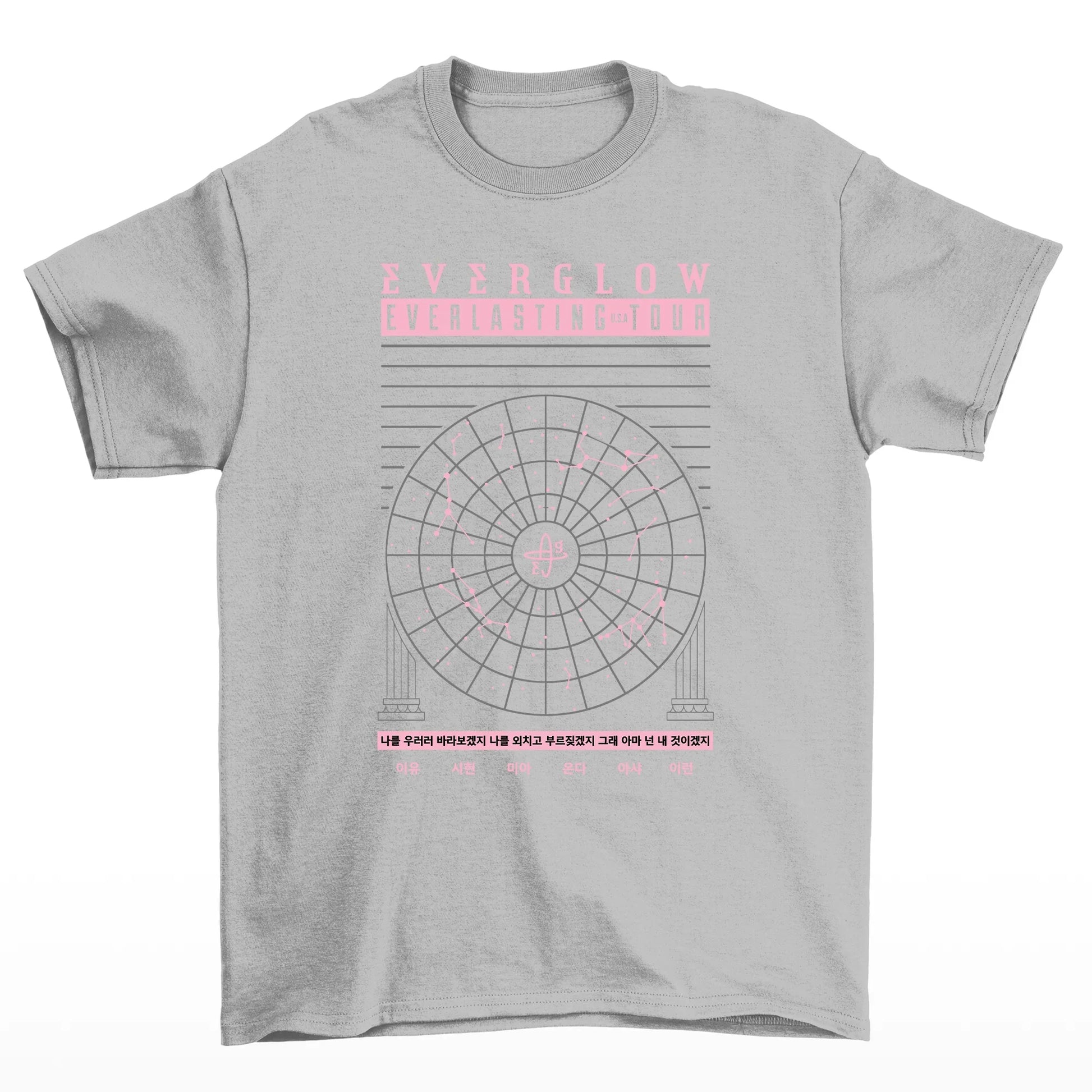 Camiseta Básica Everglow Everlasting Tour - cinza