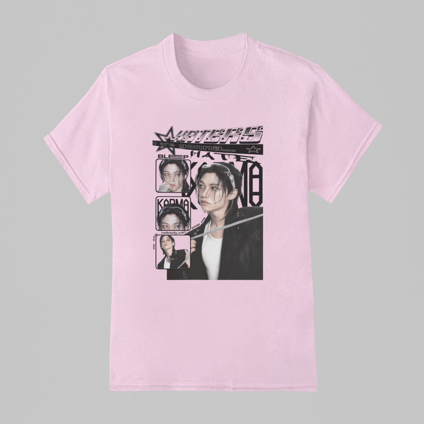 Camiseta Básica Stray Kids Felix Haters