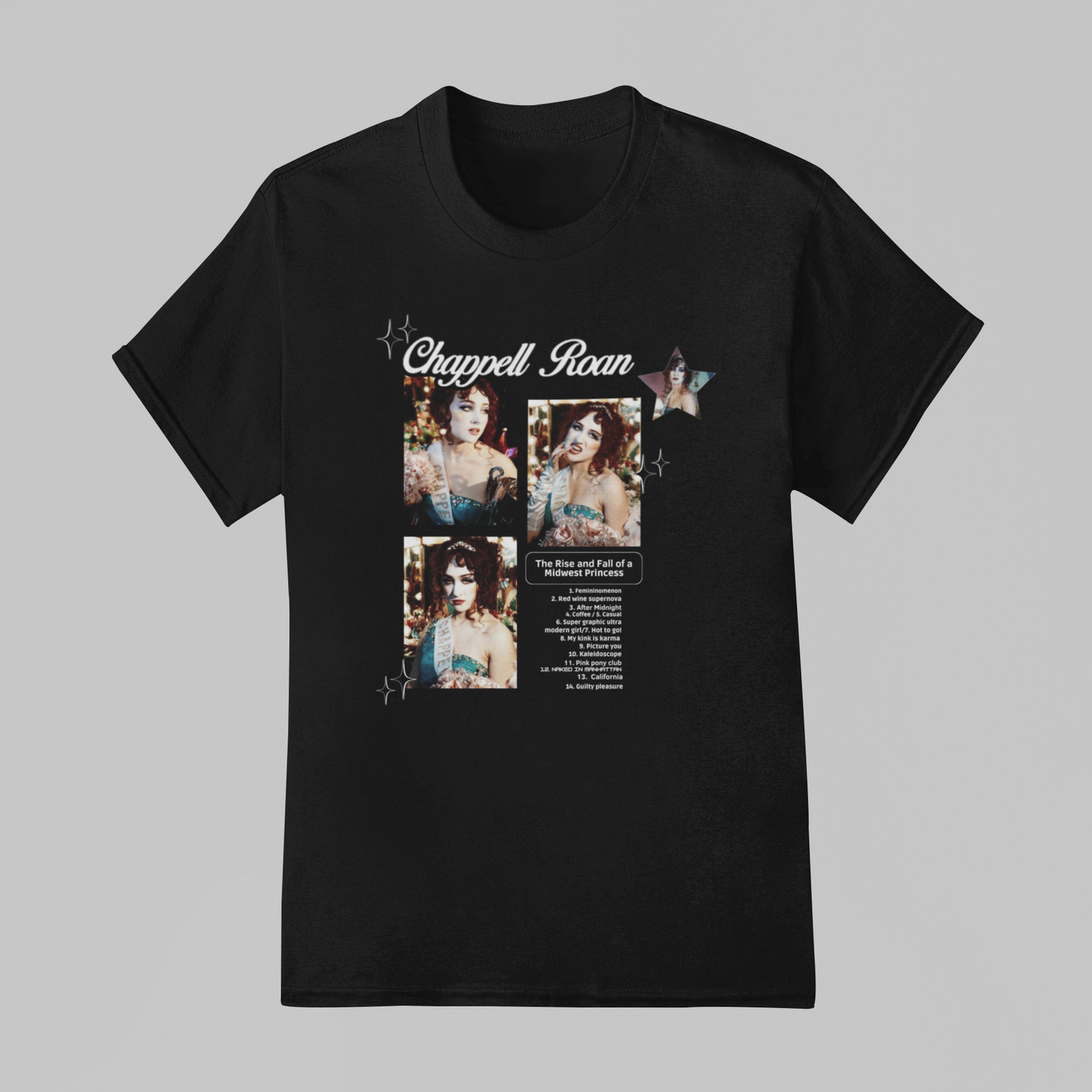 Camiseta Básica Chappell Roan Collab Album