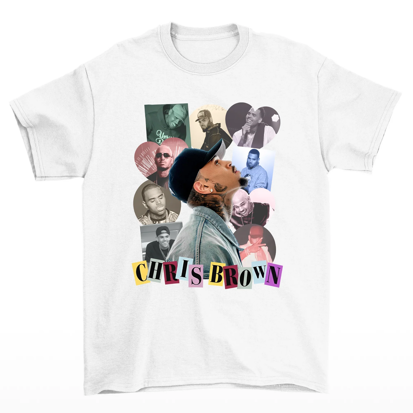Camiseta Básica Chris Brown Collab Show- BRANCO