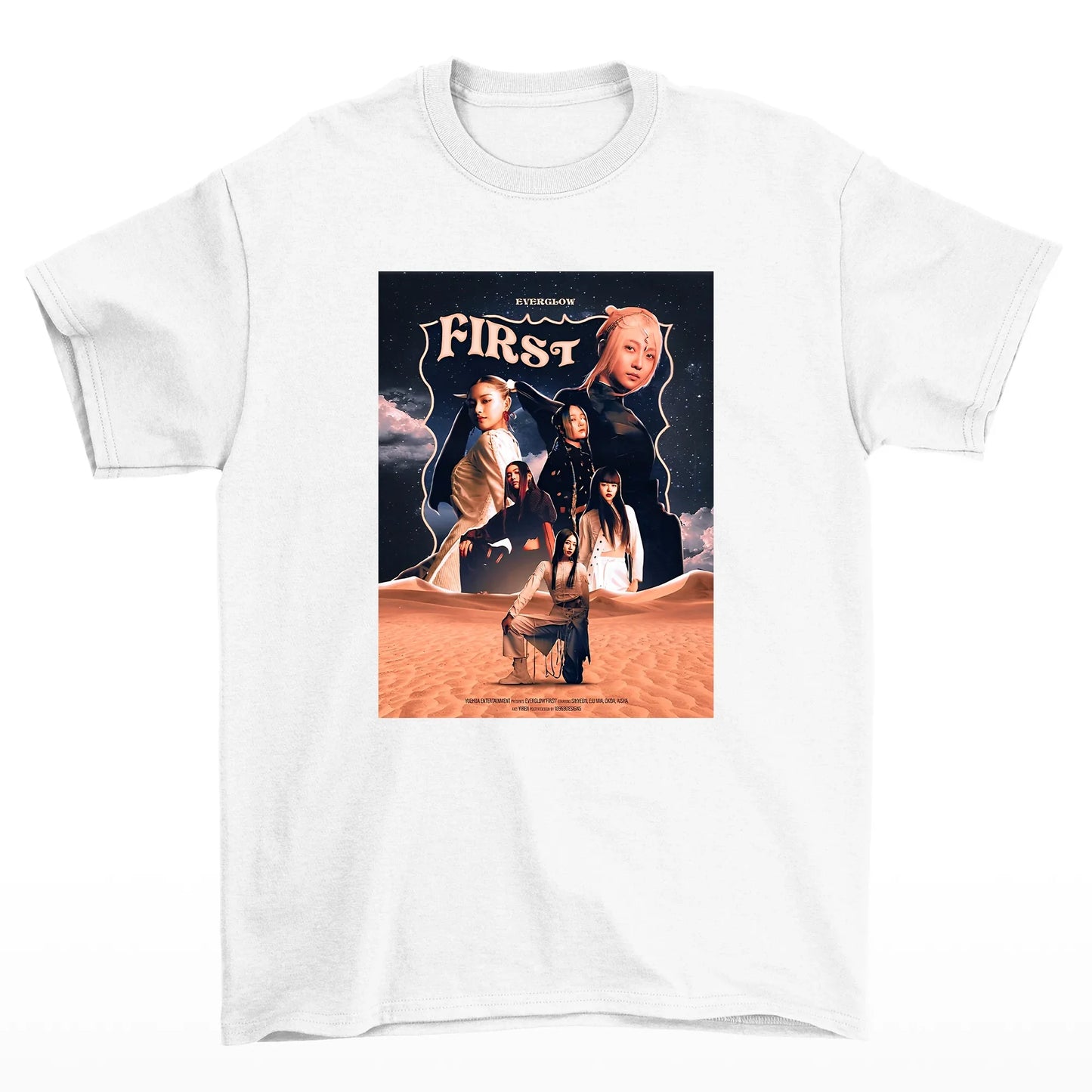 Camiseta Básica Everglow First Photo -  branco