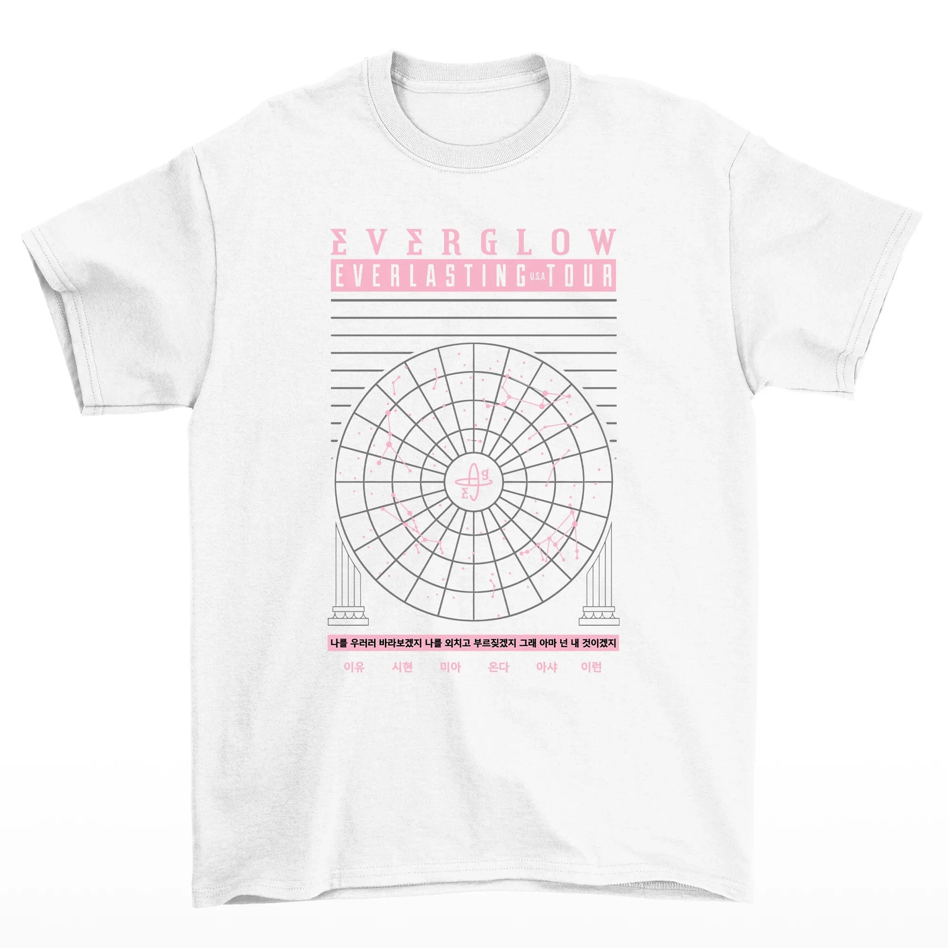 Camiseta Básica Everglow Everlasting Tour - branco