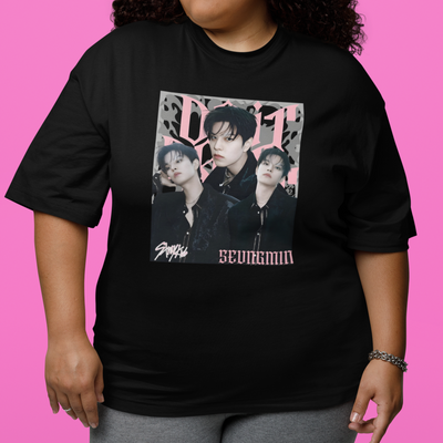 Camiseta Básica Stray Kids Seungmin Do It Aesthetic