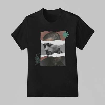 Camiseta Básica Zayn Malik Konnakol Collage Graphic