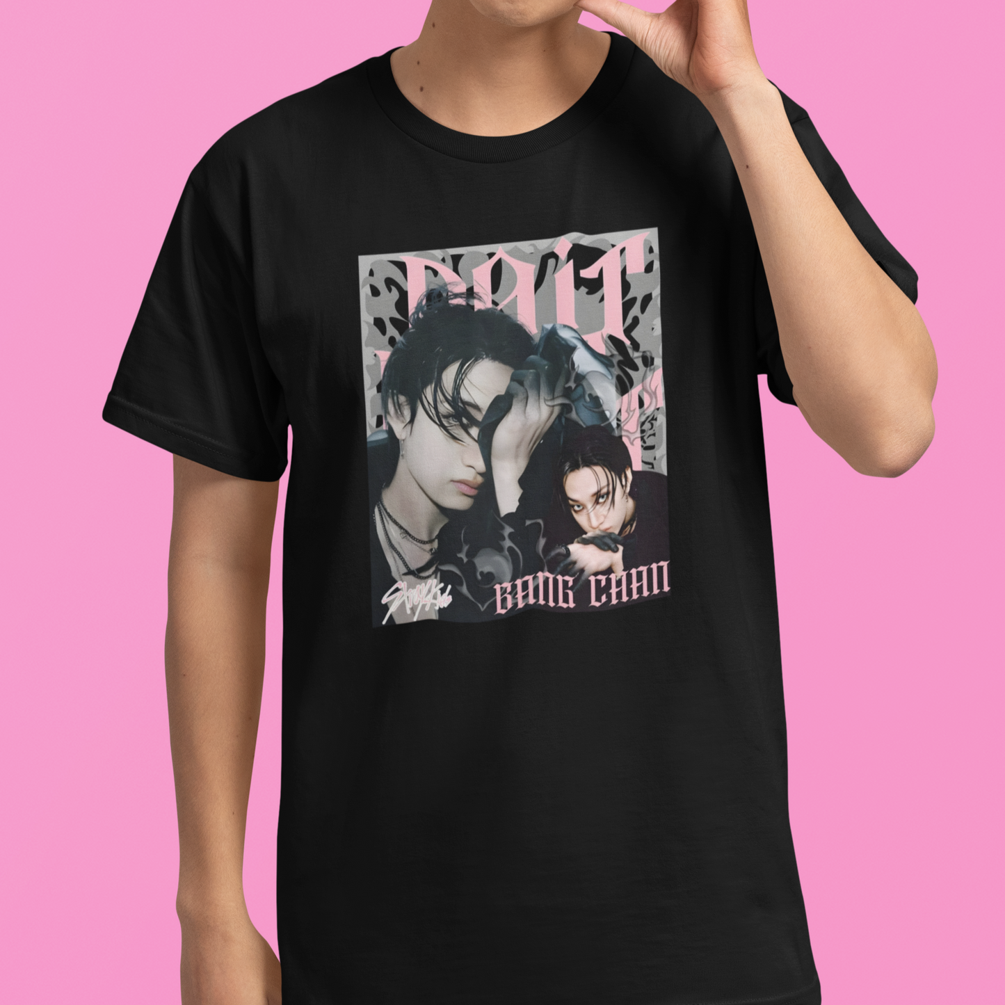 Camiseta Básica Stray Kids Bang Chan Do It Aesthetic