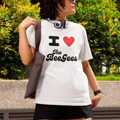 Camiseta Básica Unissex I Love The Bee Gees