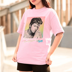 Camiseta Básica George Michael Foto Arco Iris