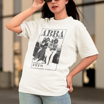 Camiseta Básica Preto e Branco Abba