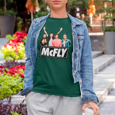 Camiseta Básica McFLY Integrantes Desenho