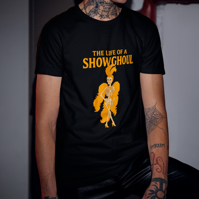Camiseta Básica Taylor Swift Showghoul Esqueleto Halloween