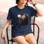 Camiseta Básica Ariana Grande Caveira Halloween