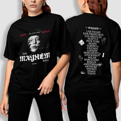 Camiseta Básica Lady Gaga Tour 2025 Mayhem