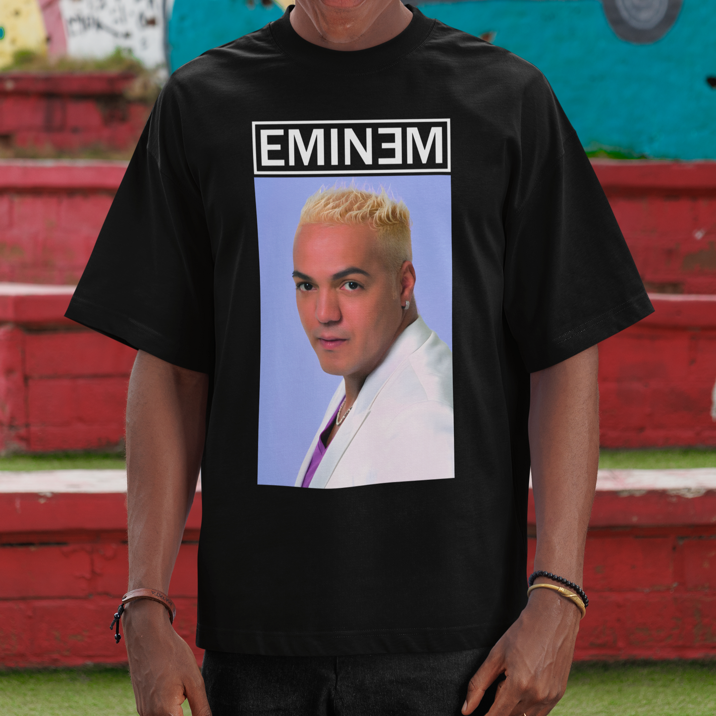 Camiseta Oversized Eminem Belo Meme