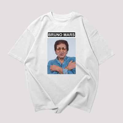 Camiseta Oversized Bruno Mars Meme