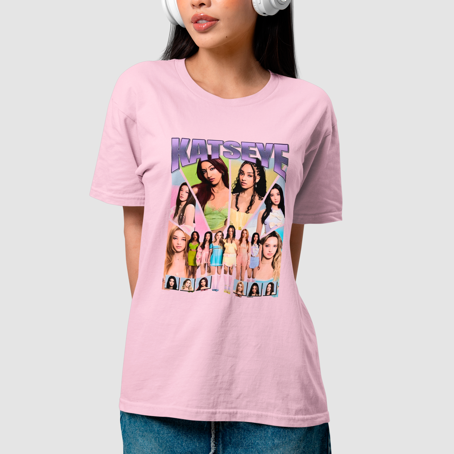 Camiseta Básica Katseye Collab Group