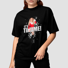 Camiseta Básica Christmas Mariah Carey It's Tiiime ! Natal