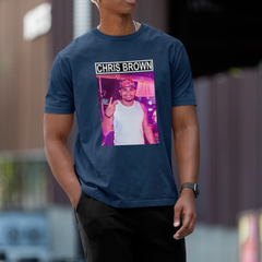 Camiseta Básica Chris Brown Meme