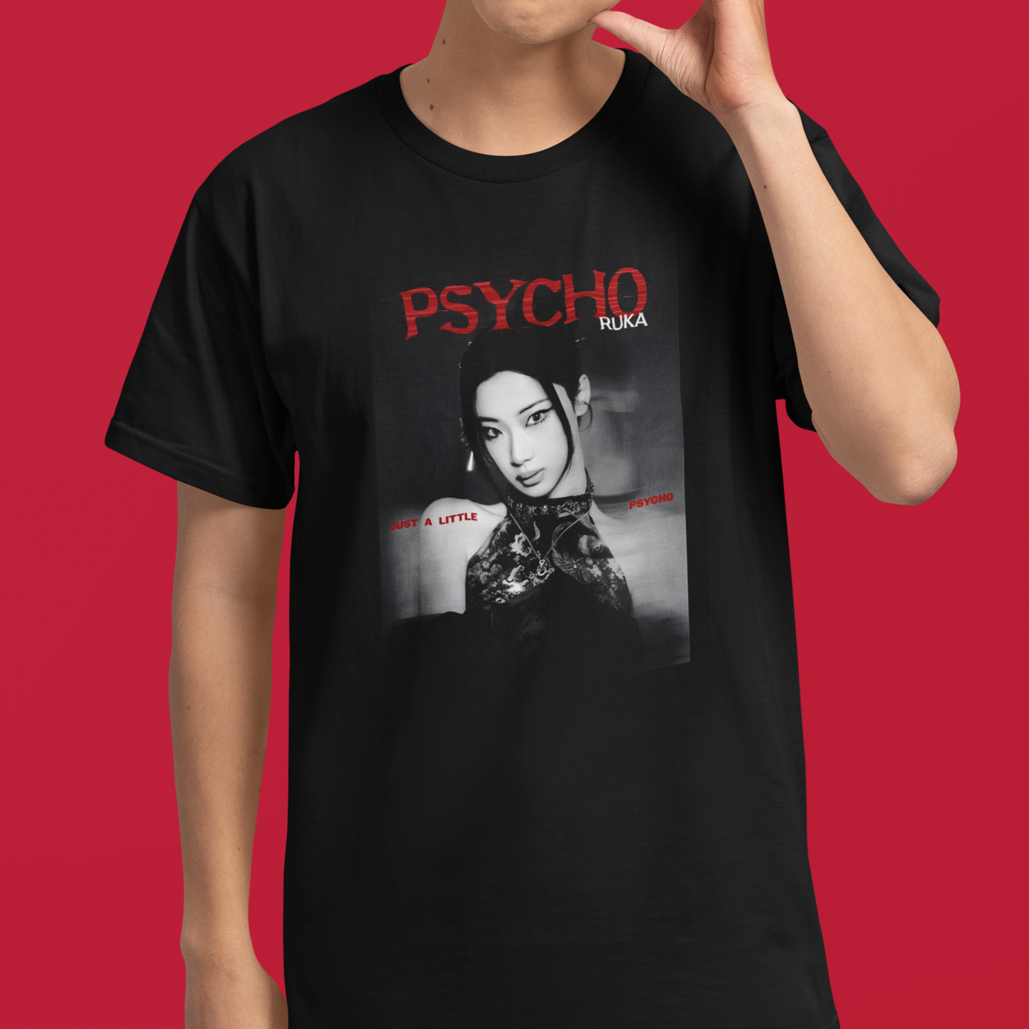 Camiseta Básica Babymonster Psycho Ruka