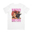 Camiseta Básica Whitney Houston 90's Vintage-BRANCO