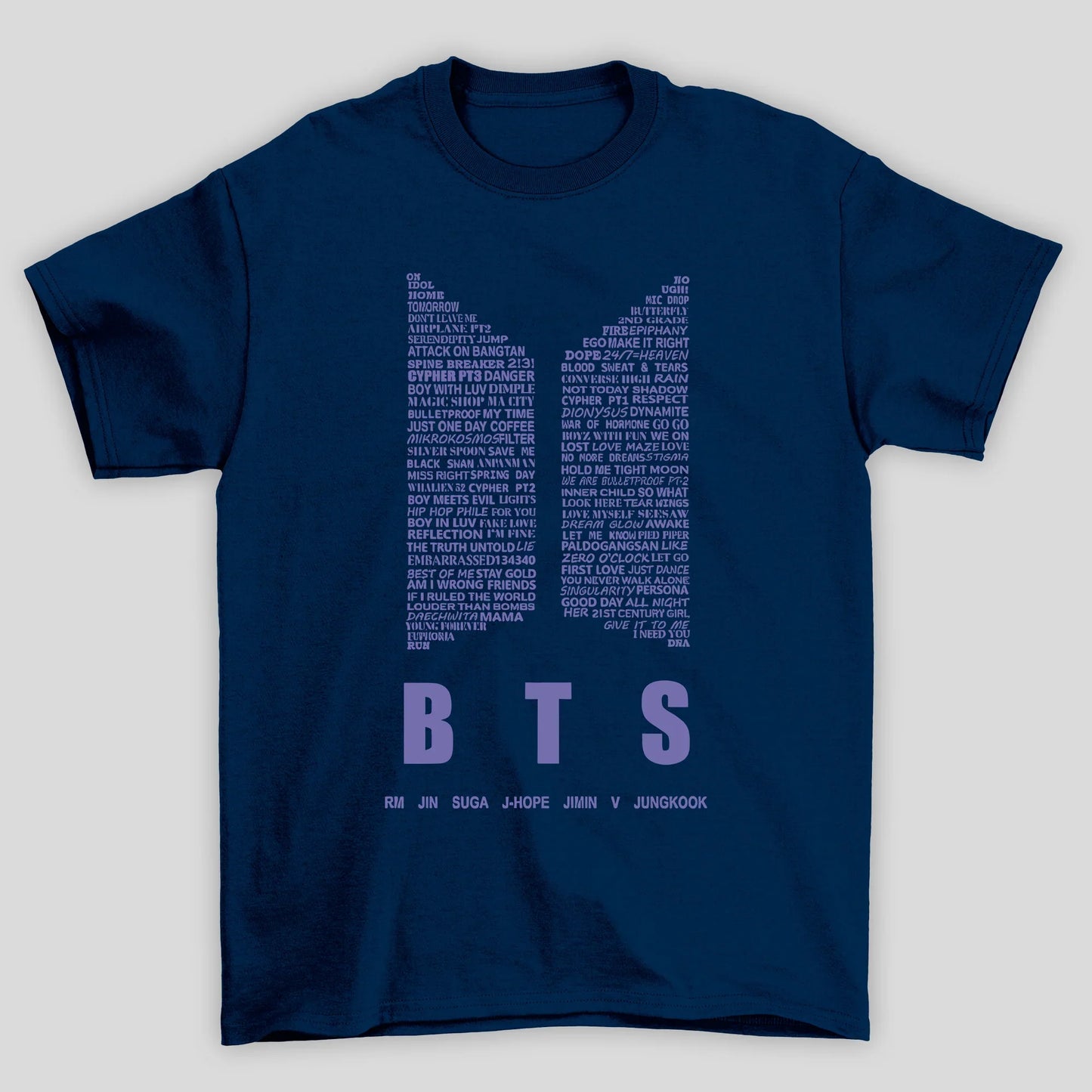 Camiseta Básica BTS Logo Purple