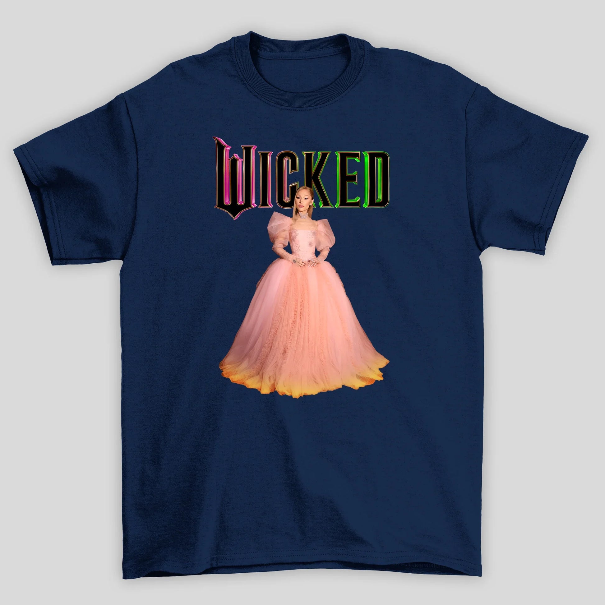 Camiseta Básica Ariana Grande Wicked- azul-marinho