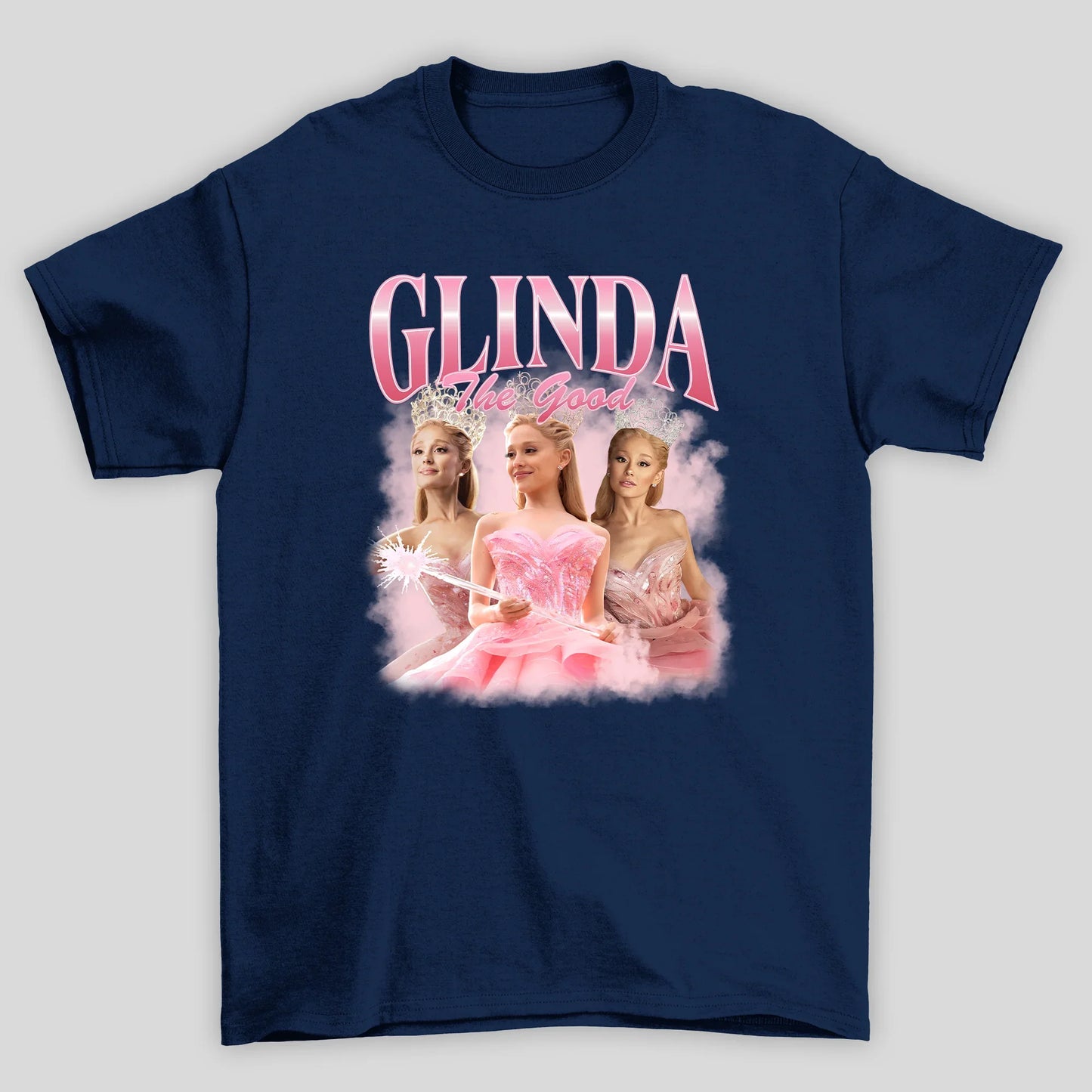 Camiseta Básica Ariana Grande Glinda - azul-marinho
